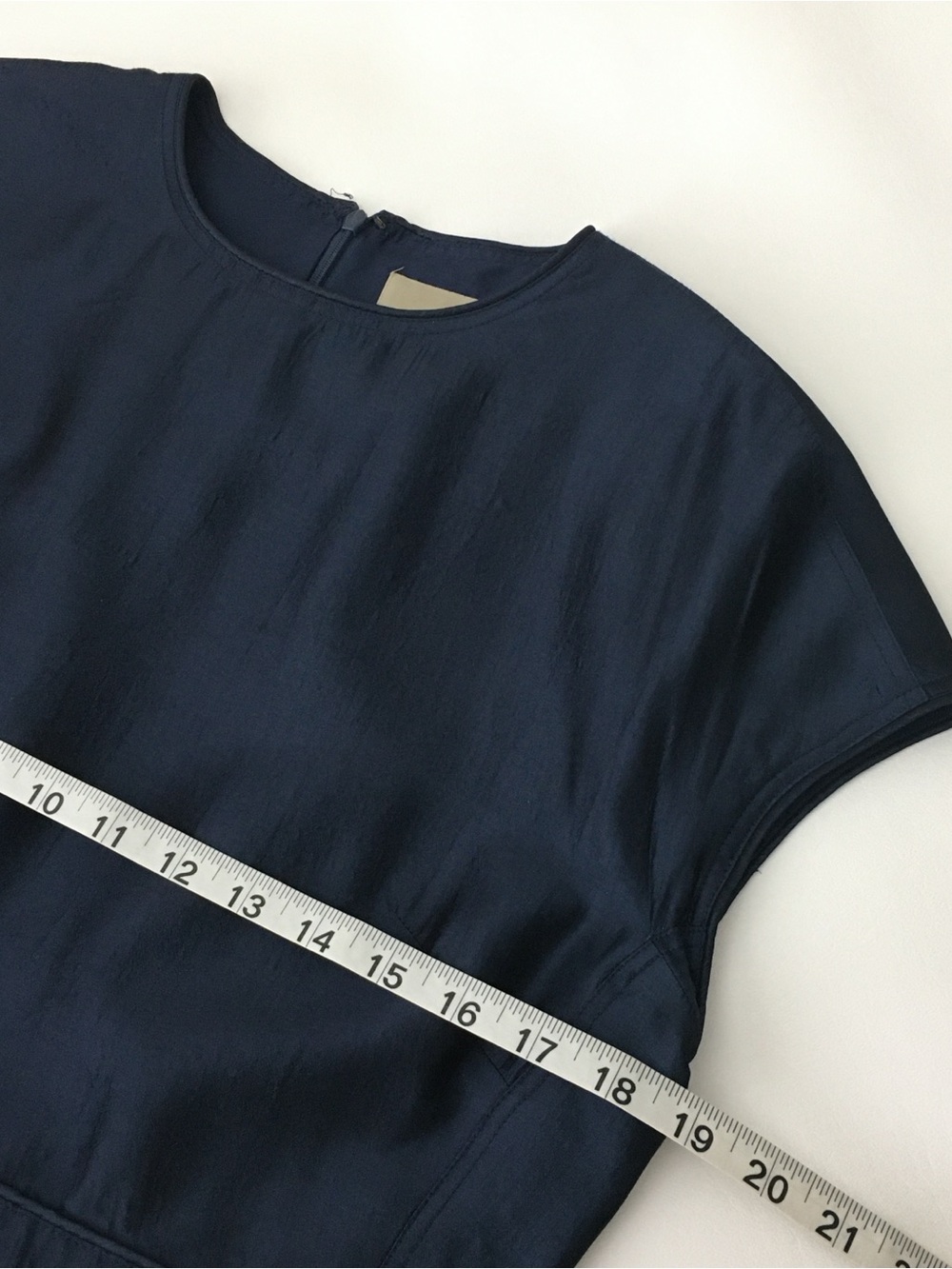 Burberry Mini Dress – Women’s Size 12 – Navy Blue Silk Blend - Picture 13 of 16